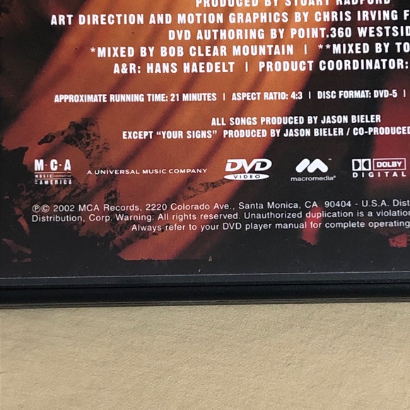 Nonpoint Accompaniment (DVD, 2002) MCA Music Videos Your Signs Endure What a Day - Picture 3 of 8